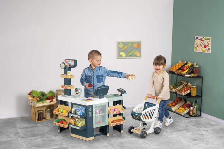 Smoby Kinder-Supermarkt Maxi mit Einkaufswagen